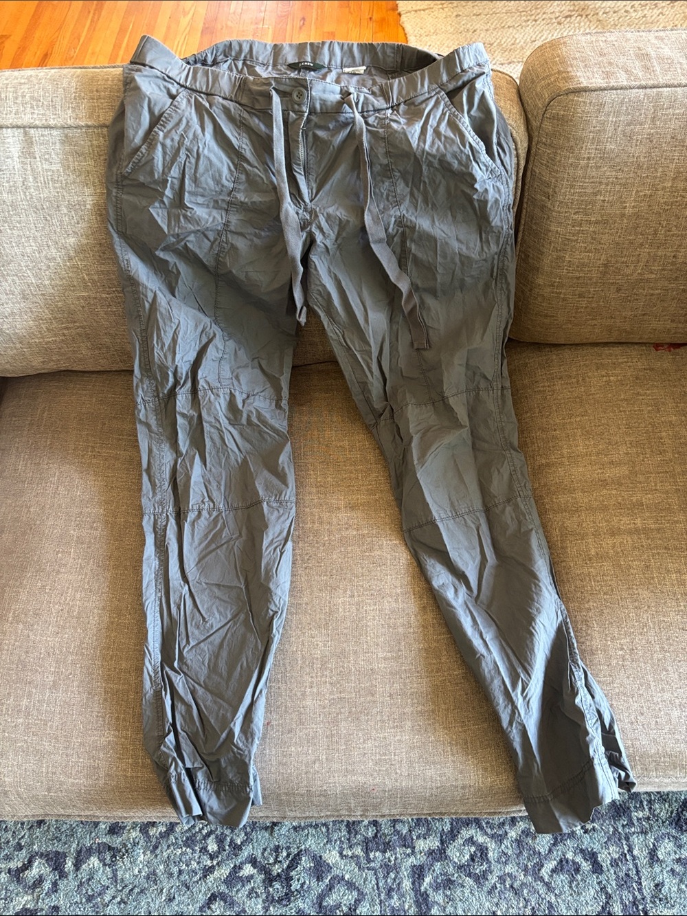 J. Crew Gray/Blue Cargo Jogger Pants